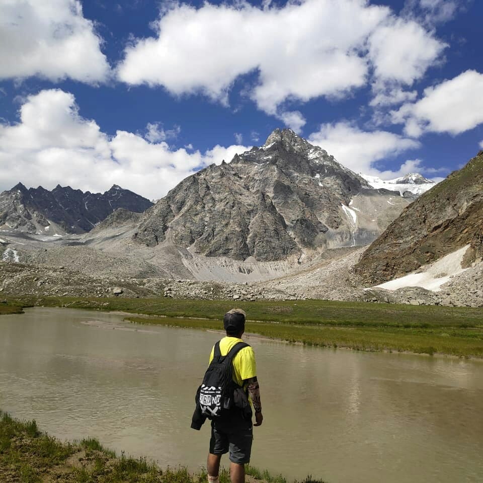 Alpine Lake Trekker View