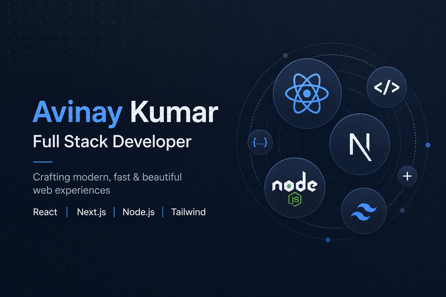 Avinay | Full Stack Web Developer